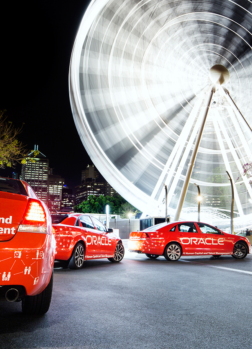 Brand Activation for Oracle with cars