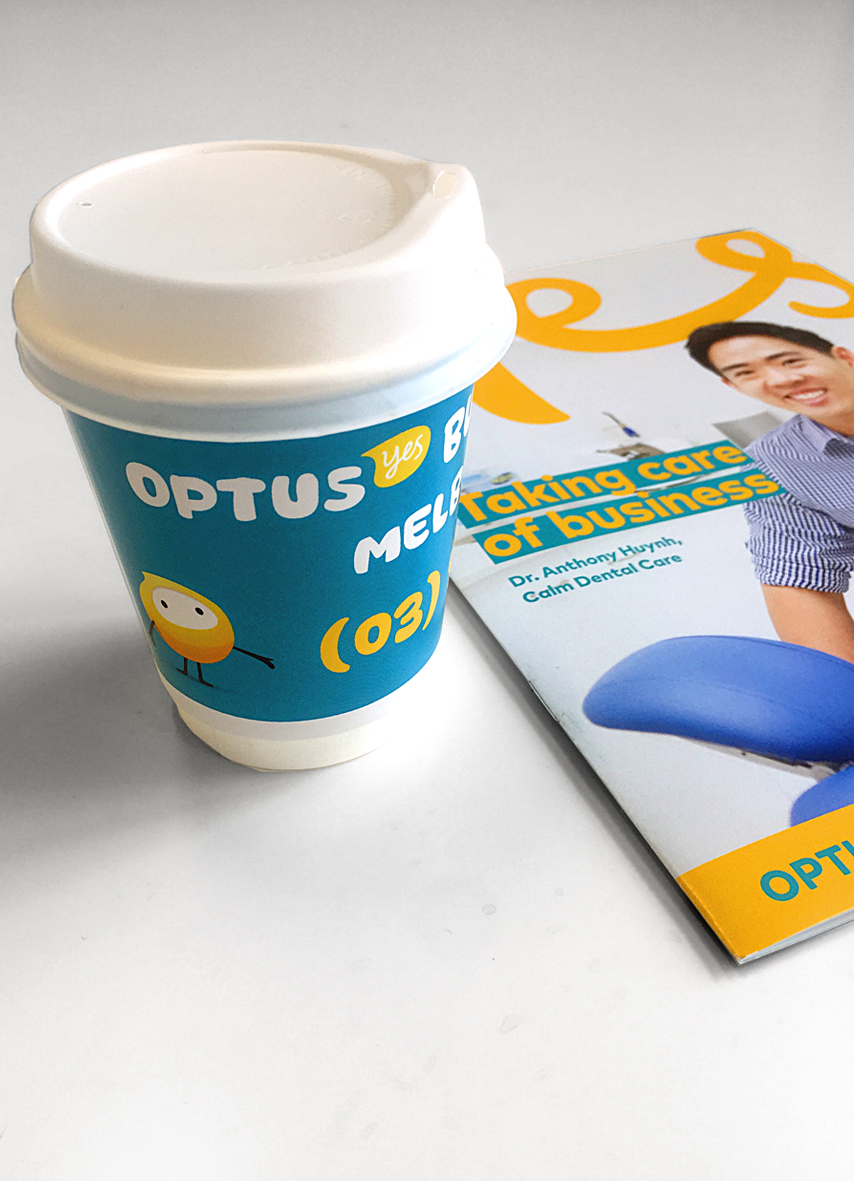 Ambient Media Coffee Cups optus