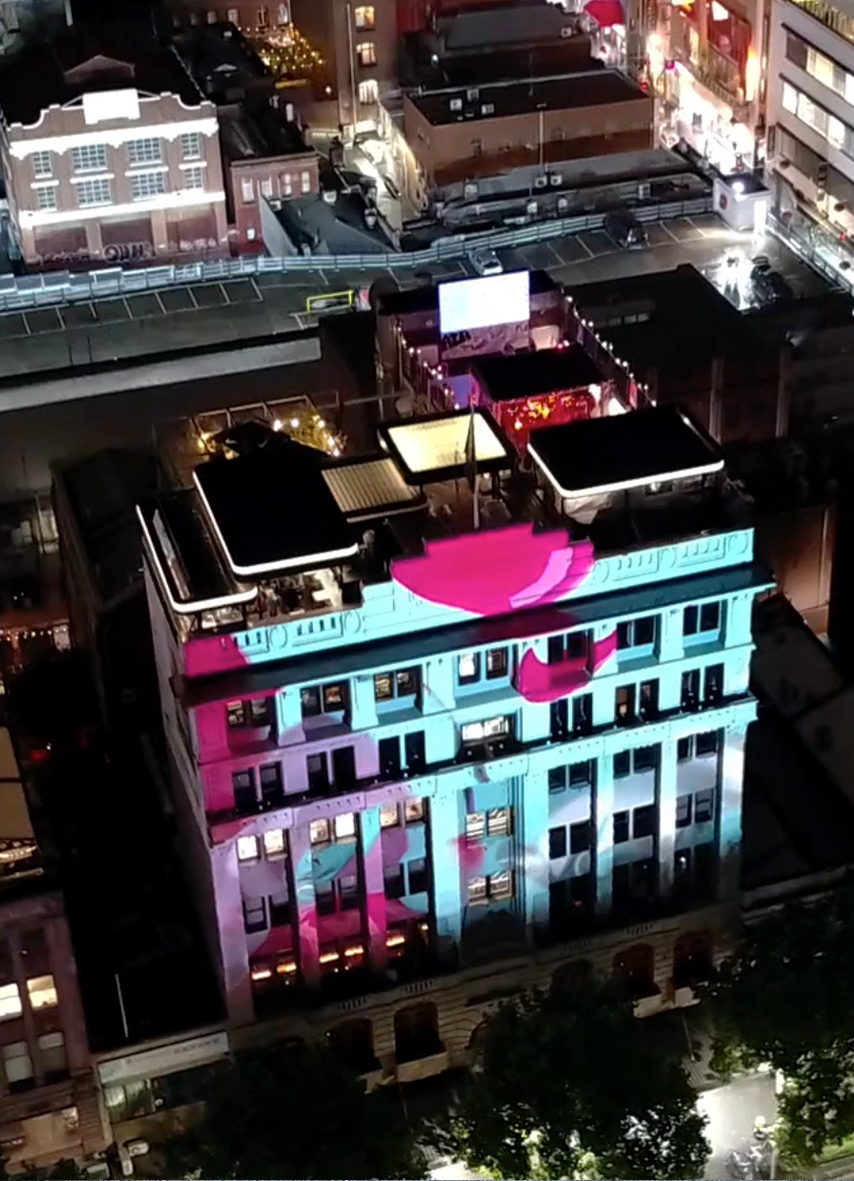 Projection Mapping onto a building